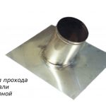 узел прохода кровли сварной